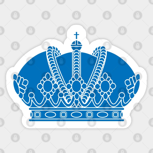 imperial crown (blue) Sticker by PabloDeChenez